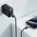 Acefast - Кабел за данни (C20-04) - USB към Type-C, 3A, Бързо зареждане, Устойчив на огъване, Найлонова оплетка, 1.2 м - Черен