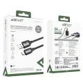 Acefast - Кабел за данни (C20-04) - USB към Type-C, 3A, Бързо зареждане, Устойчив на огъване, Найлонова оплетка, 1.2 м - Черен