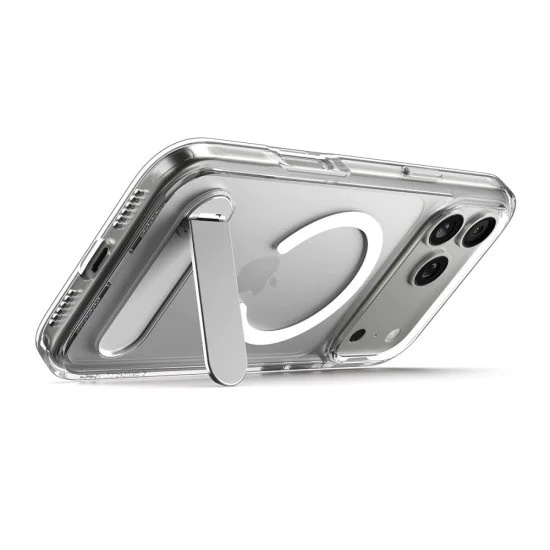 Калъф за iPhone 17 Pro - Spigen - Ultra Hybrid S MagSafe - Прозрачен Бял