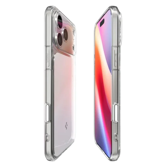 Калъф за iPhone 17 Pro Max – с MagSafe – Spigen Ultra Hybrid T – Бяло / Прозрачно
