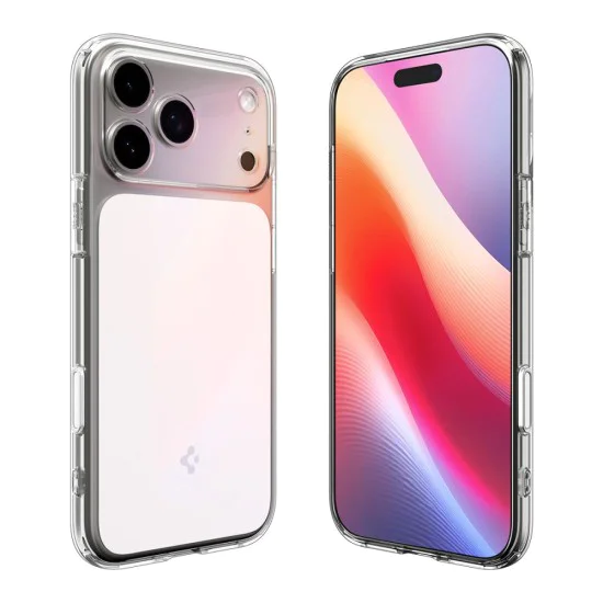 Калъф за iPhone 17 Pro Max – с MagSafe – Spigen Ultra Hybrid T – Бяло / Прозрачно