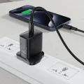 Acefast - Кабел за данни (C17-03) - Type-C към Type-C, бързо зареждане, 60W, 3A, устойчив на огъване, мек силикон, 1.2 м - черен