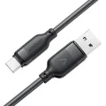 Acefast - Кабел за данни (C16-04) - Бързо зареждане, USB към Type-C, 3A, Устойчив на огъване, 1.2 м - Черен