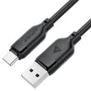 Acefast - Кабел за данни (C16-04) - Бързо зареждане, USB към Type-C, 3A, Устойчив на огъване, 1.2 м - Черен