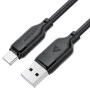 Acefast - Кабел за данни (C16-04) - Бързо зареждане, USB към Type-C, 3A, Устойчив на огъване, 1.2 м - Черен