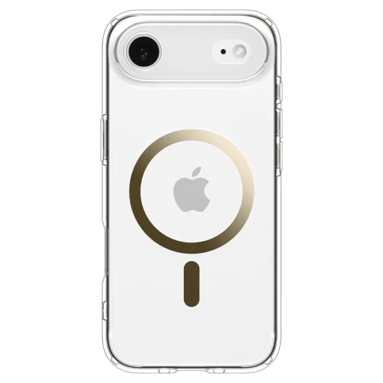 Калъф за iPhone 17 Air - Spigen - Ultra Hybrid MagSafe - Прозрачен/Златен