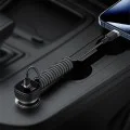 Acefast - Кабел за данни (C14-04) - Бързо зареждане, USB към Type-C, Пружинен дизайн, 3A, Устойчив на огъване, 1.2 м - Черен