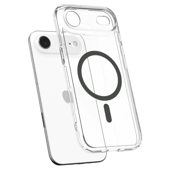 Калъф за iPhone 17 Air - Spigen - Ultra Hybrid MagSafe - Графит - Прозрачен
