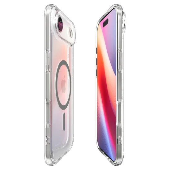 Калъф за iPhone 17 Air - Spigen - Ultra Hybrid MagSafe - Графит - Прозрачен
