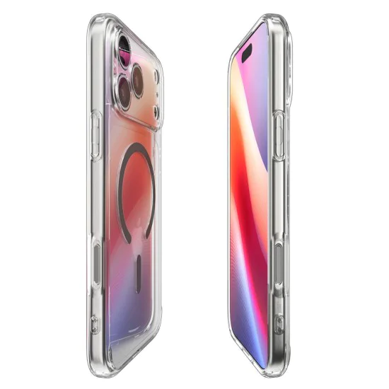 Калъф за iPhone 17 Pro - Spigen - Ultra Hybrid MagSafe - Графит - Прозрачен