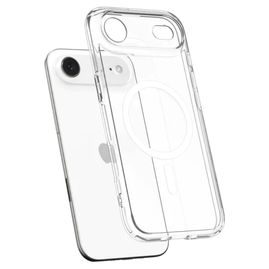 Калъф за iPhone 17 Air - Spigen - Ultra Hybrid MagSafe - Прозрачен Бял