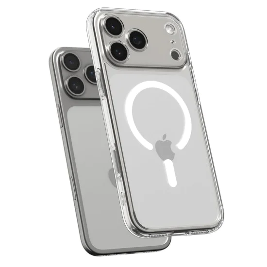 Калъф за iPhone 17 Pro - Spigen - Ultra Hybrid MagSafe - Графит - Прозрачен