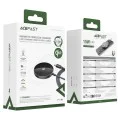 Acefast - Магнитно безжично зарядно (E24) - MagSafe, Бързо зареждане, Qi2, Type-C, 15W, 2.25A, Закалено стъкло, 1.2 м - Метално сиво