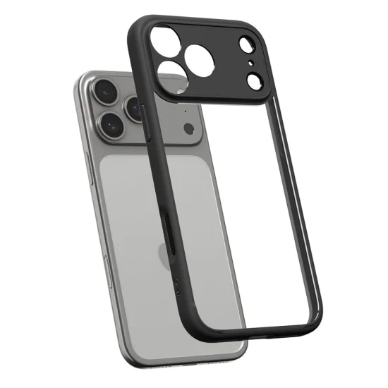 Калъф за iPhone 17 Pro - Spigen - Ultra Hybrid - Матово Черен