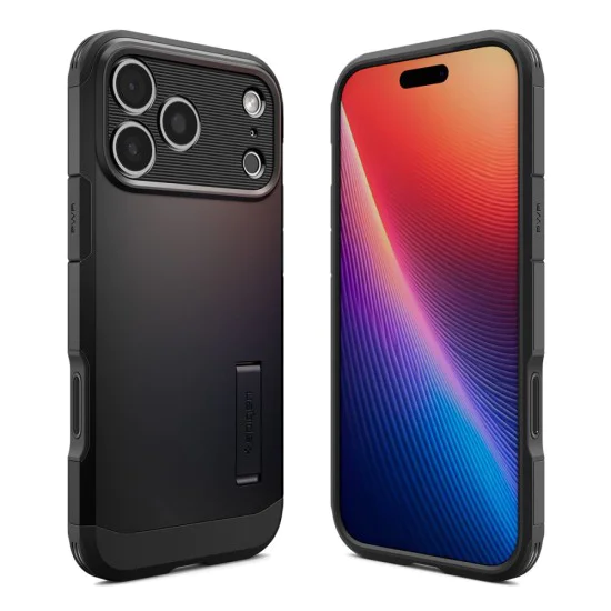 Калъф за iPhone 17 Pro Max - Spigen - Tough Armor T MagSafe - Черен