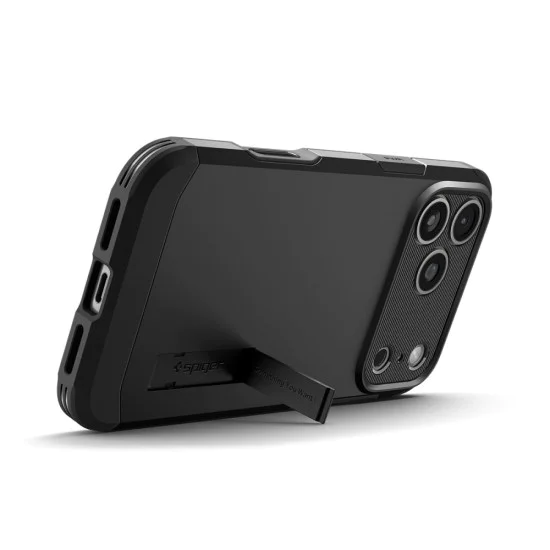 Калъф за iPhone 17 Pro Max - Spigen - Tough Armor T MagSafe - Черен