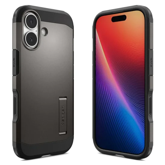Калъф за iPhone 17 – с MagSafe – Spigen Tough Armor “T” – Гънметал