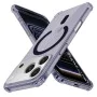 Калъф за iPhone 17 Pro - Techsuit - Удароустойчив Clear Silicone MagSafe - Опушено Черен
