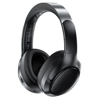 Слушалки – Acefast H5 – Bluetooth 5.4, Type-C, ANC, шумопотискане, 3D Sense, 500mAh, професионален HiFi – Черен
