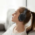 Слушалки – Acefast H5 – Bluetooth 5.4, Type-C, ANC, шумопотискане, 3D Sense, 500mAh, професионален HiFi – Бял