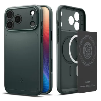 Калъф за iPhone 17 Pro Max – с MagSafe – Spigen Thin Fit – Бездна зелено
