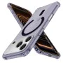 Калъф за iPhone 17 Pro Max - Techsuit - Удароустойчив Clear Silicone MagSafe - Опушено Черен