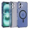 Калъф за iPhone 17 - Удароустойчив Прозрачен силикон MagSafe - Черен