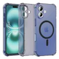 Калъф за iPhone 17 - Удароустойчив Прозрачен силикон MagSafe - Черен