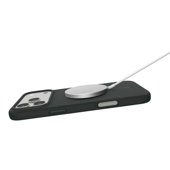 Калъф за iPhone 17 Pro Max - Spigen - Силиконов Fit MagSafe - Зелен