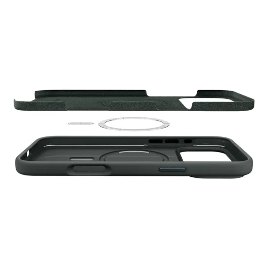 Калъф за iPhone 17 Pro Max - Spigen - Силиконов Fit MagSafe - Зелен