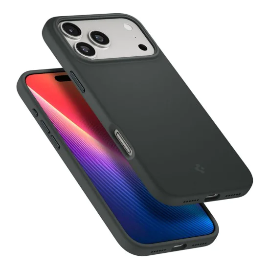 Калъф за iPhone 17 Pro Max - Spigen - Силиконов Fit MagSafe - Зелен