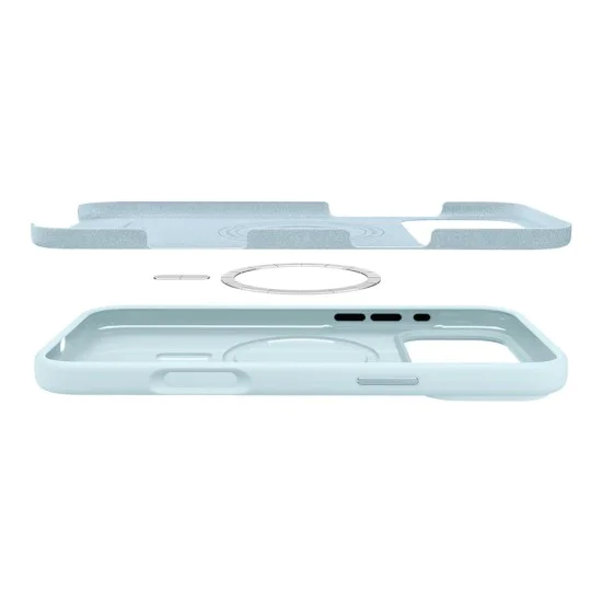 Калъф за iPhone 17 Pro Max - Spigen - Силиконов Калъф за MagSafe - Син