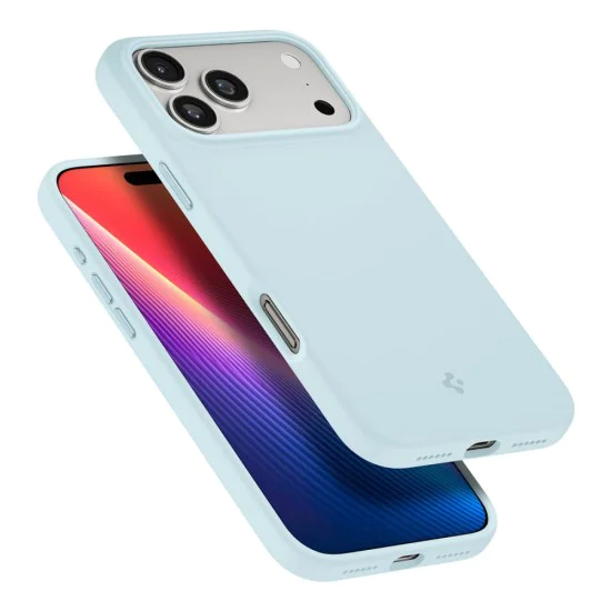 Калъф за iPhone 17 Pro Max - Spigen - Силиконов Калъф за MagSafe - Син