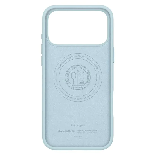 Калъф за iPhone 17 Pro Max - Spigen - Силиконов Калъф за MagSafe - Син