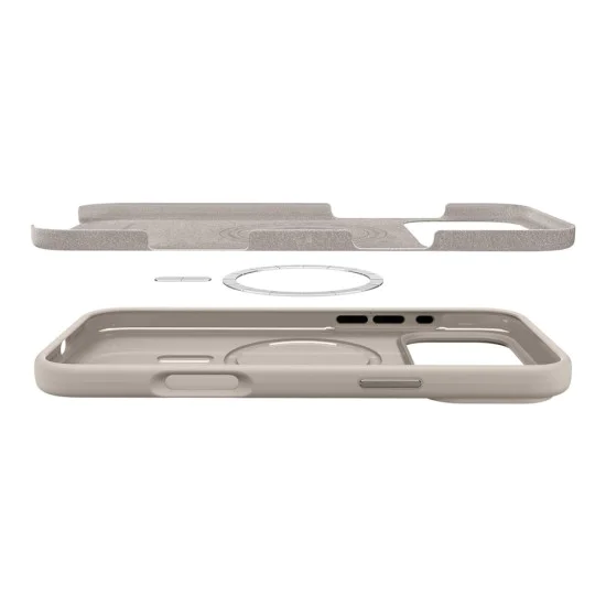 Калъф за iPhone 17 Pro Max – с MagSafe – Spigen Silicone Fit – Камък (Stone)