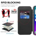 Калъф за iPhone 17 - Techsuit - SmartMag Book Case - Черен