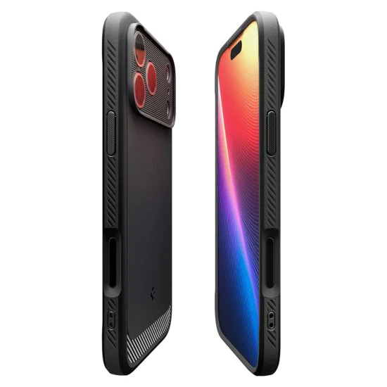 Калъф за iPhone 17 Pro - Spigen - Rugged Armor MagSafe - Матово Черен