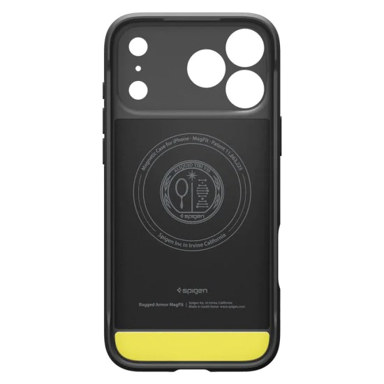 Калъф за iPhone 17 Pro - Spigen - Rugged Armor MagSafe - Матово Черен