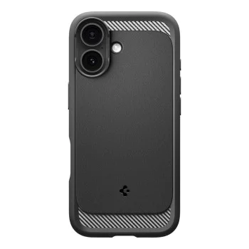 Калъф за iPhone 17 - Spigen - Rugged Armor MagSafe - Матирано Черен