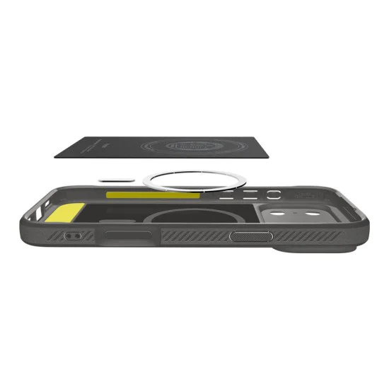 Калъф за iPhone 17 Pro Max - Spigen - Rugged Armor MagSafe - Сив