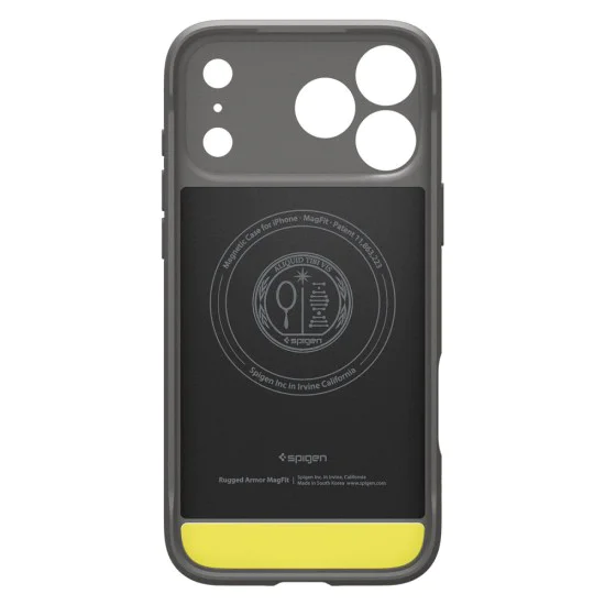 Калъф за iPhone 17 Pro Max - Spigen - Rugged Armor MagSafe - Сив