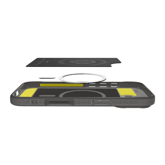 Калъф за iPhone 17 - Spigen - Rugged Armor MagSafe - Сив