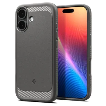 Калъф за iPhone 17 - Spigen - Rugged Armor MagSafe - Сив