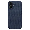 Калъф за iPhone 17 - Spigen - Liquid Air - Син