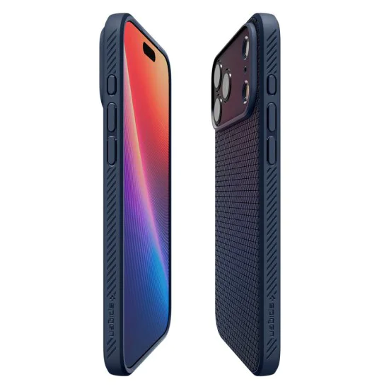 Калъф за iPhone 17 Pro Max - Spigen - Liquid Air - Син
