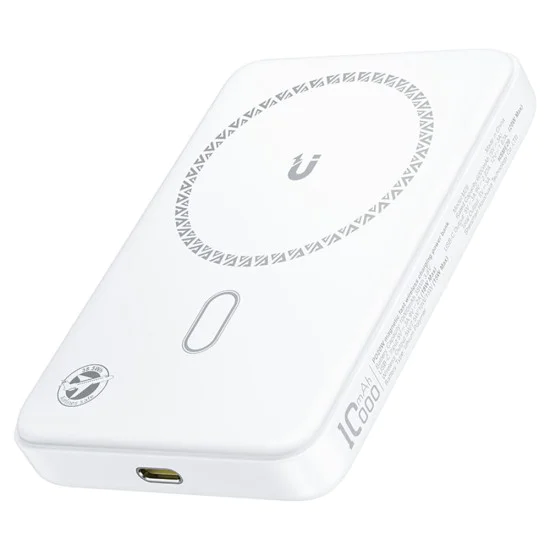 Магнитна безжична външна батерия (M26-10000) - Acefast - MagSafe, бързо зареждане, USB-C, 10000mAh, 20W - Бяло