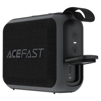 Безжична колонка – Acefast Go (K4) – Bluetooth 5.4, портативна, 5W, водоустойчивост IPX7, Type-C, 900mAh – Черен