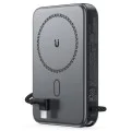 Магнитна безжична външна батерия (M24-10000) - Acefast - с Type-C кабел, стойка, USB-C порт, 10000mAh, 22.5W, LED - Метално сиво