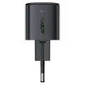 Зарядно за стена – Acefast A118 – GaN, Fast Charge, PD30W, мини дизайн, с Type-C към Type-C кабел 1.2m – Черен