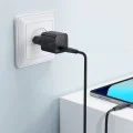 Зарядно за стена – Acefast A118 – GaN, Fast Charge, PD30W, мини дизайн, с Type-C към Type-C кабел 1.2m – Черен